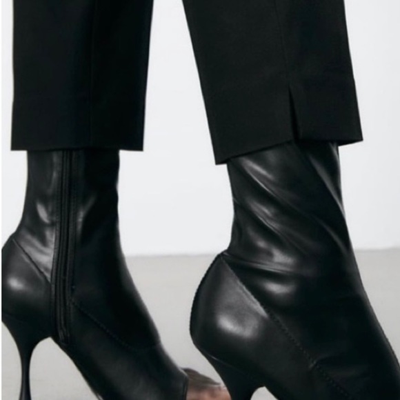 New Zara Black Trousers Pants - Picture 8 of 8